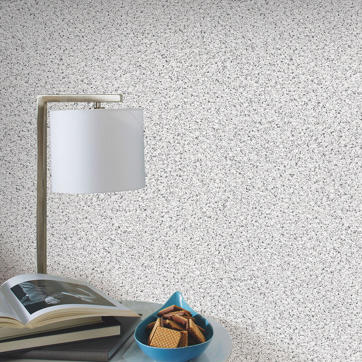 Тапет Пролет пръскана мазилка сиво