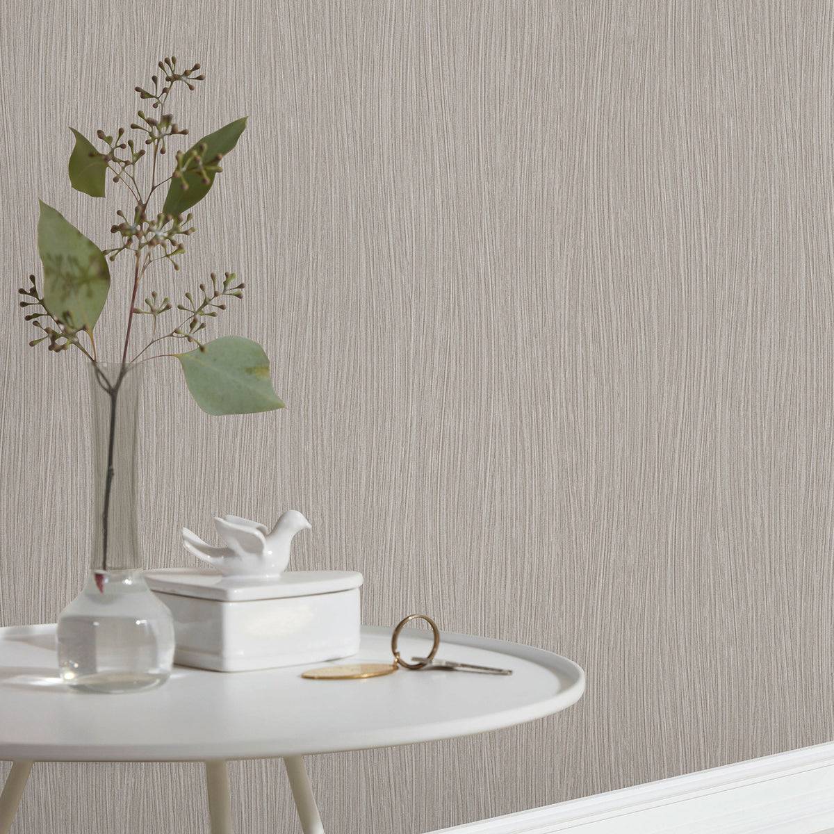 Тапет Пролет намачкан плат таупе