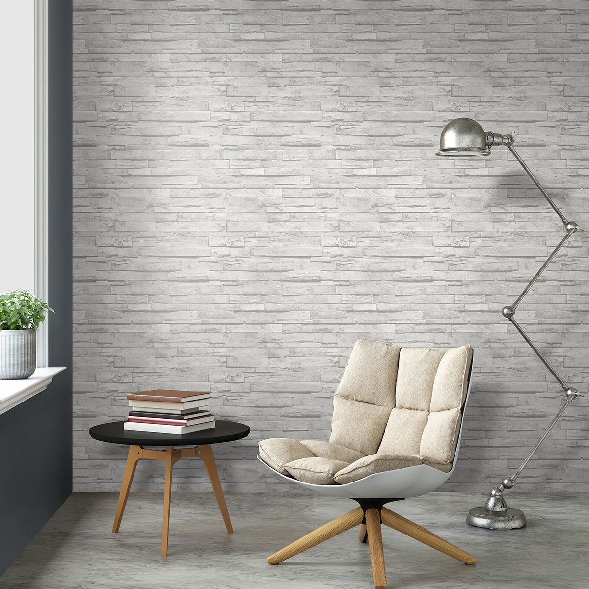 Тапет Лято дъски хоризонтални сиво