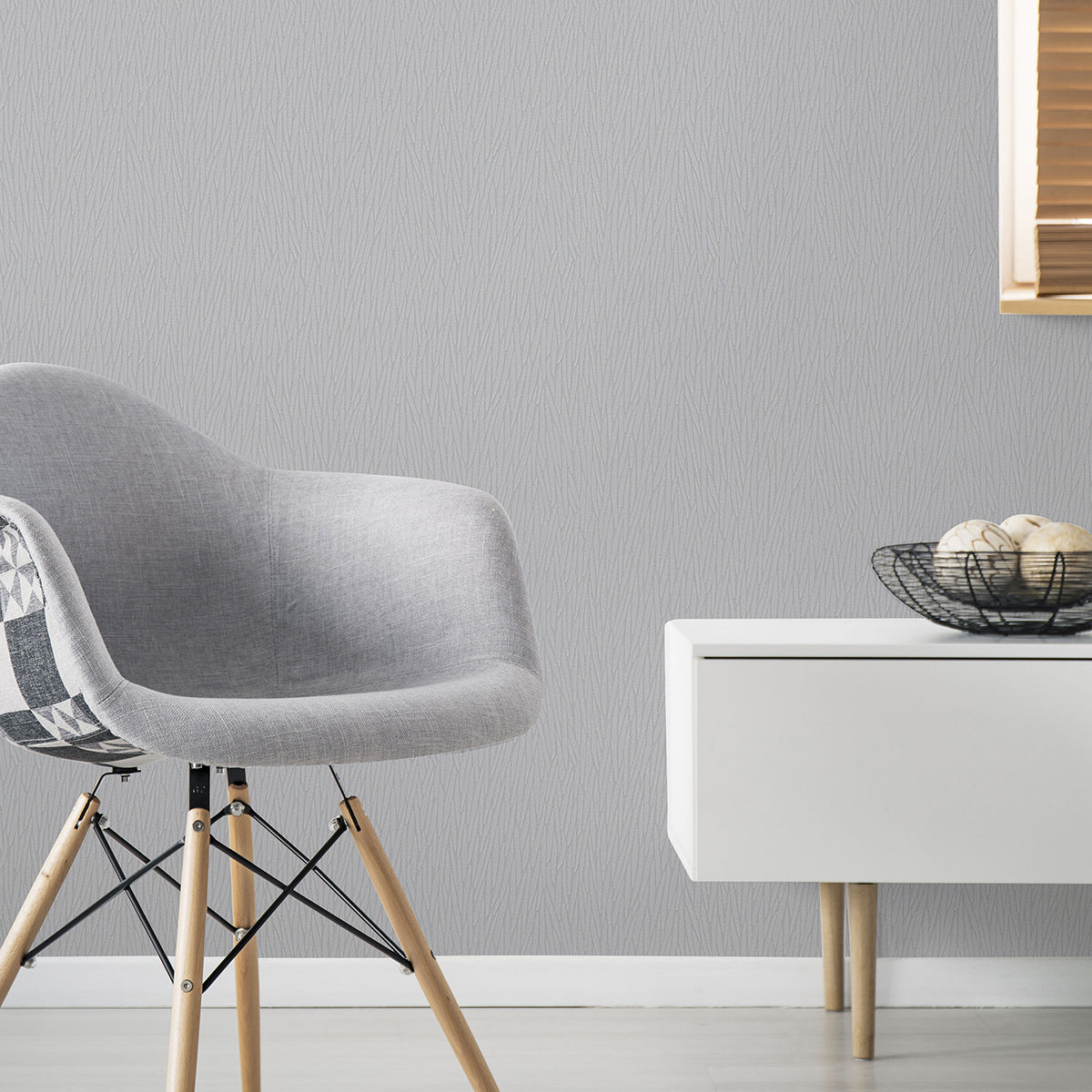 Тапет Лято блестящи линии сиво