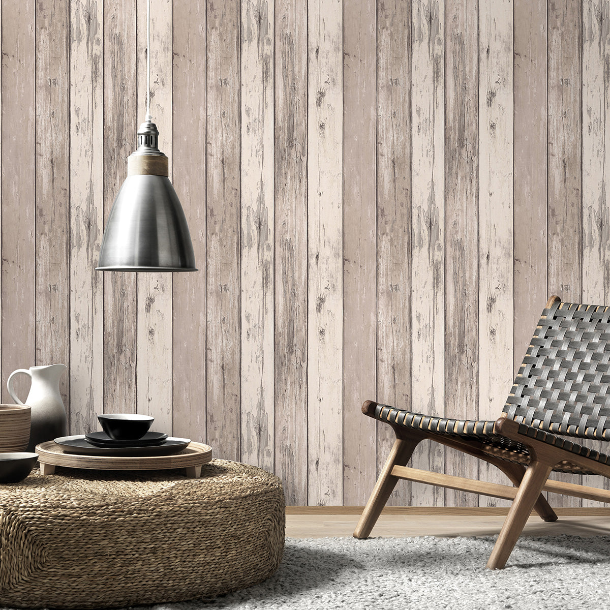 Тапет Лято кафяви дъски