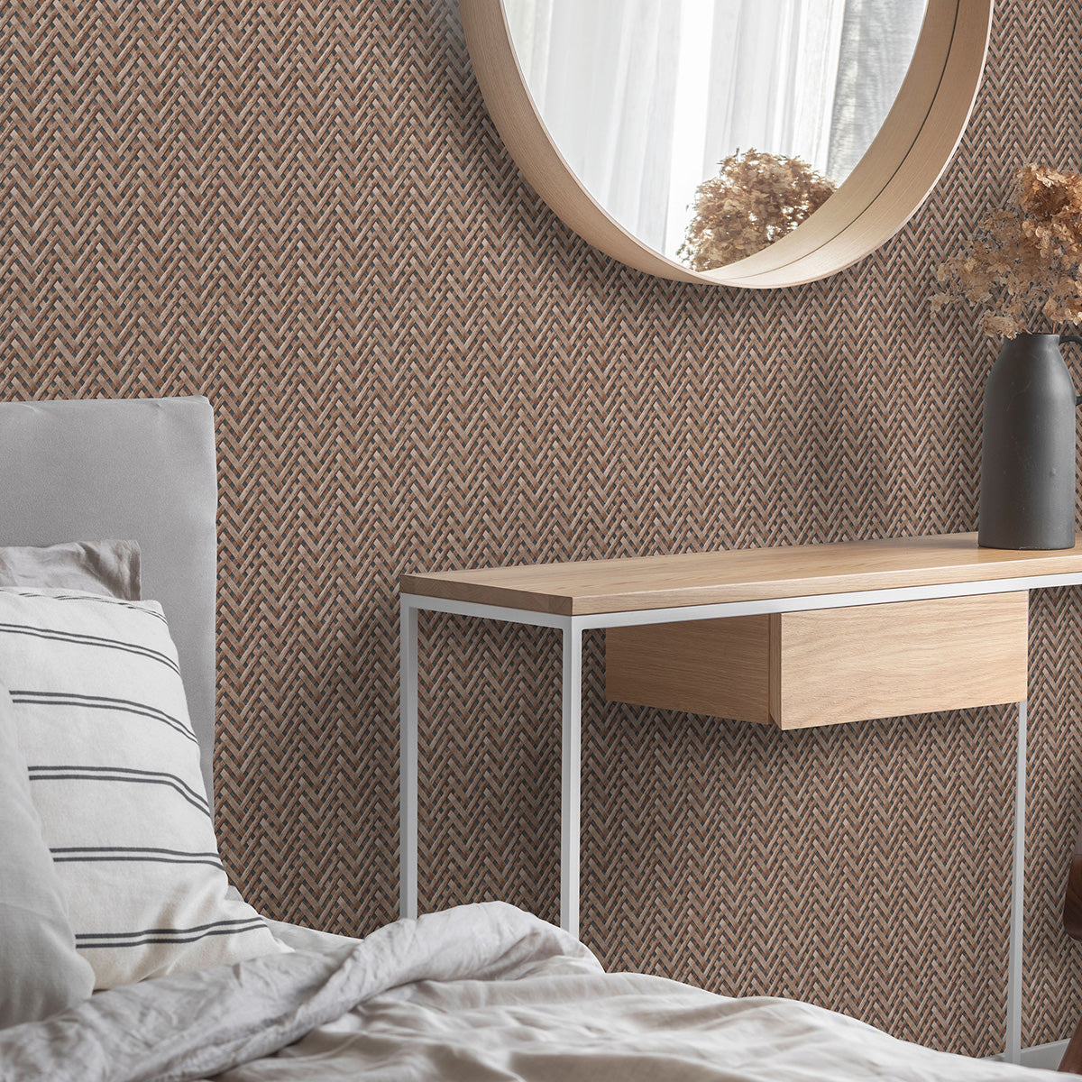 ТАПЕТ ПРОЛЕТ ПЛЕТЕНИЦА КАФЯВО РАКИТА