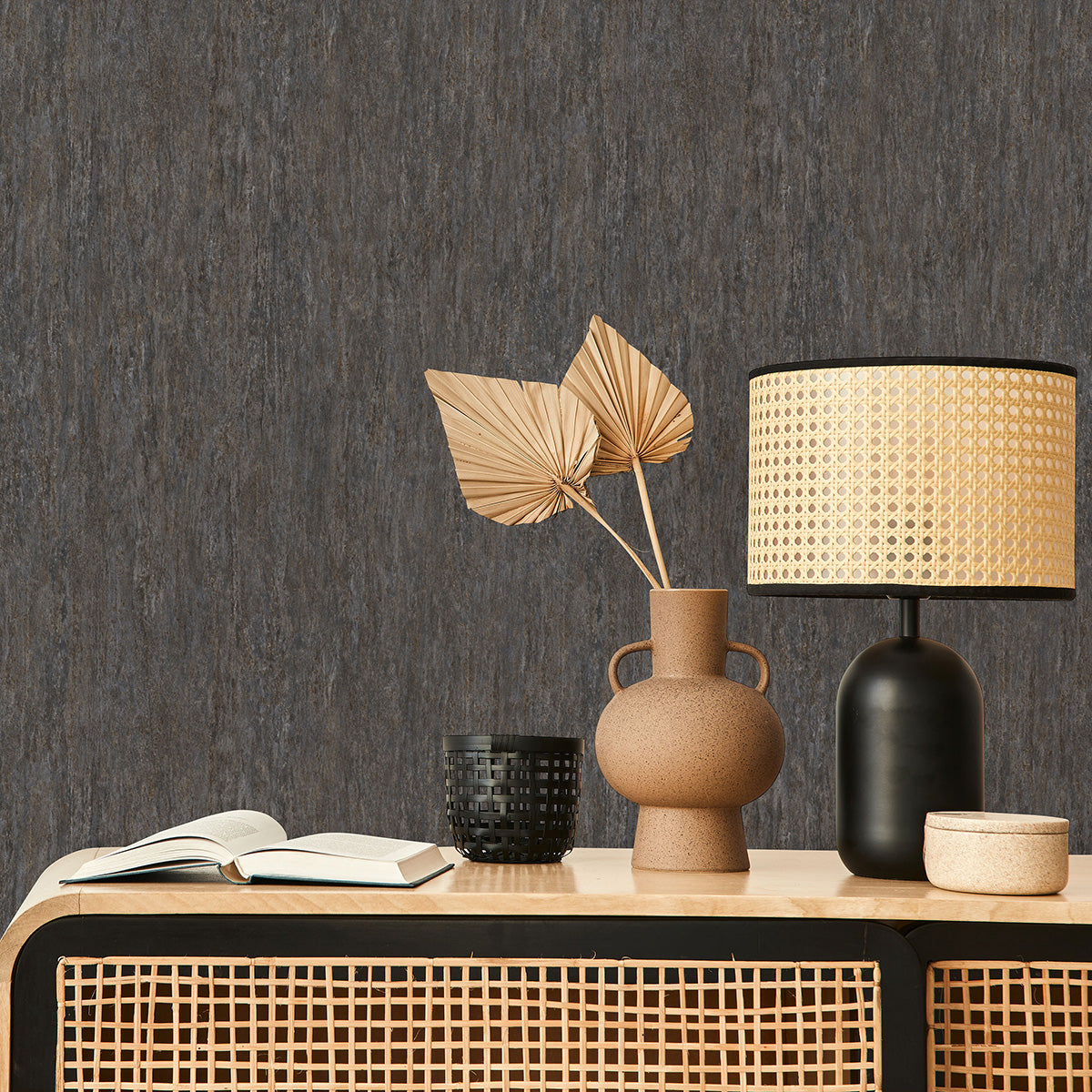 Тапет Лято камък черно