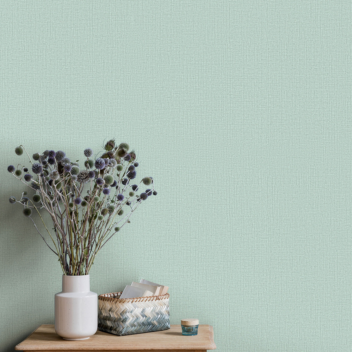 ТАПЕТ ПРОЛЕТ ЛЕН ТЮРКОАЗ