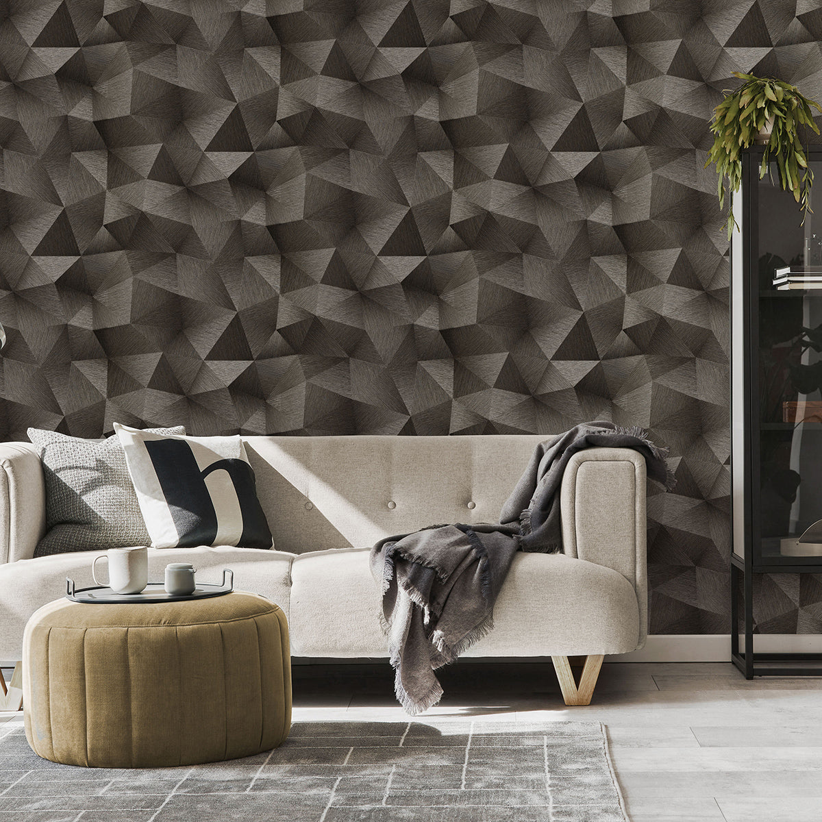 ТАПЕТ ПРОЛЕТ 3D ДИАМАНТ КАФЯВО