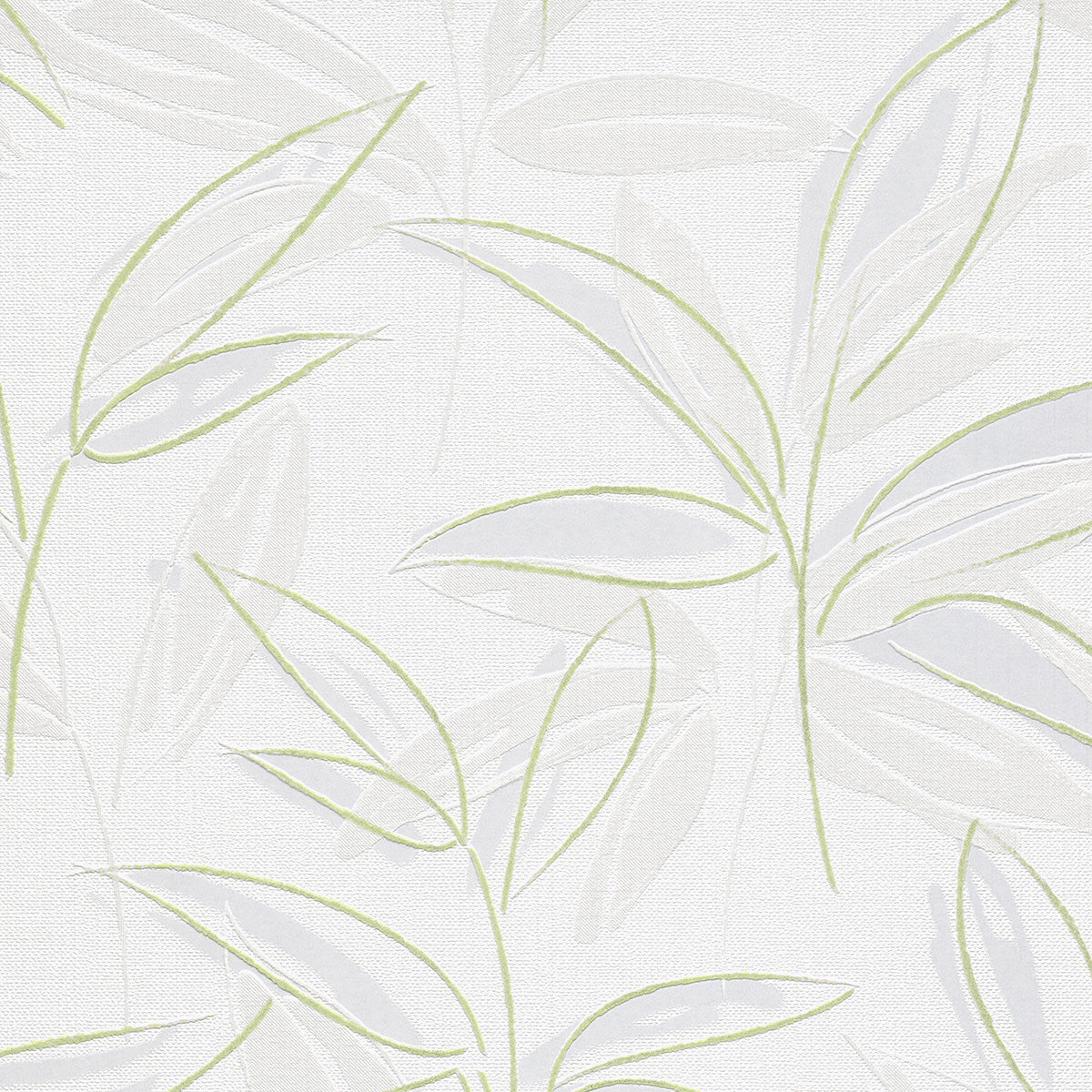 Тапет Лято зелени клонки бяло