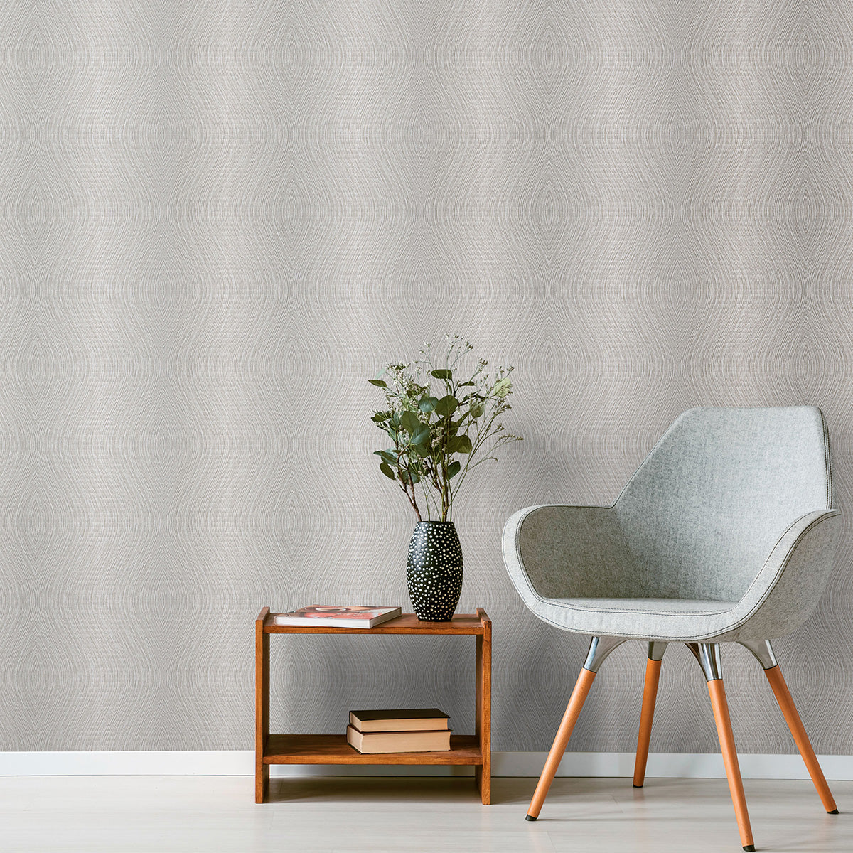 Тапет Лято вълни сиво