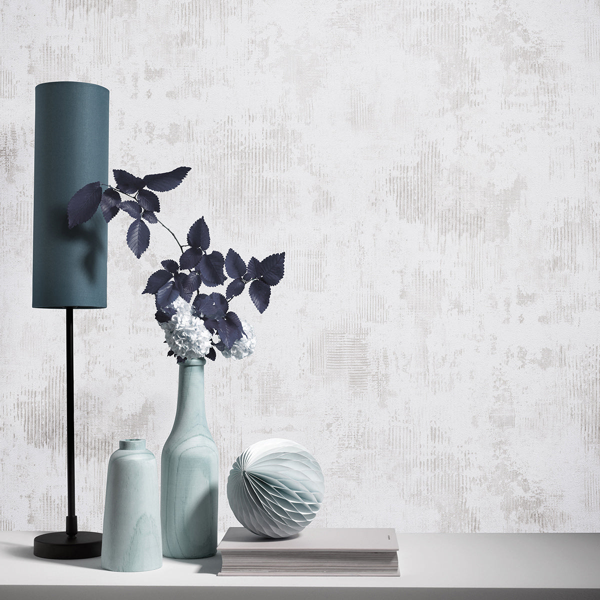 Тапет Лято индустриален бетон бяло