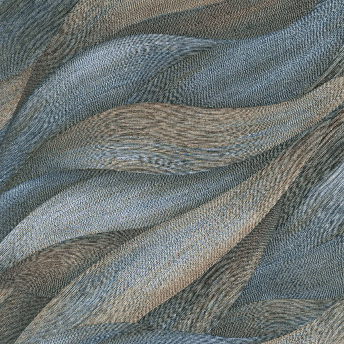 ТАПЕТ ПРОЛЕТ 3D ВЪЛНИ СИНЬО