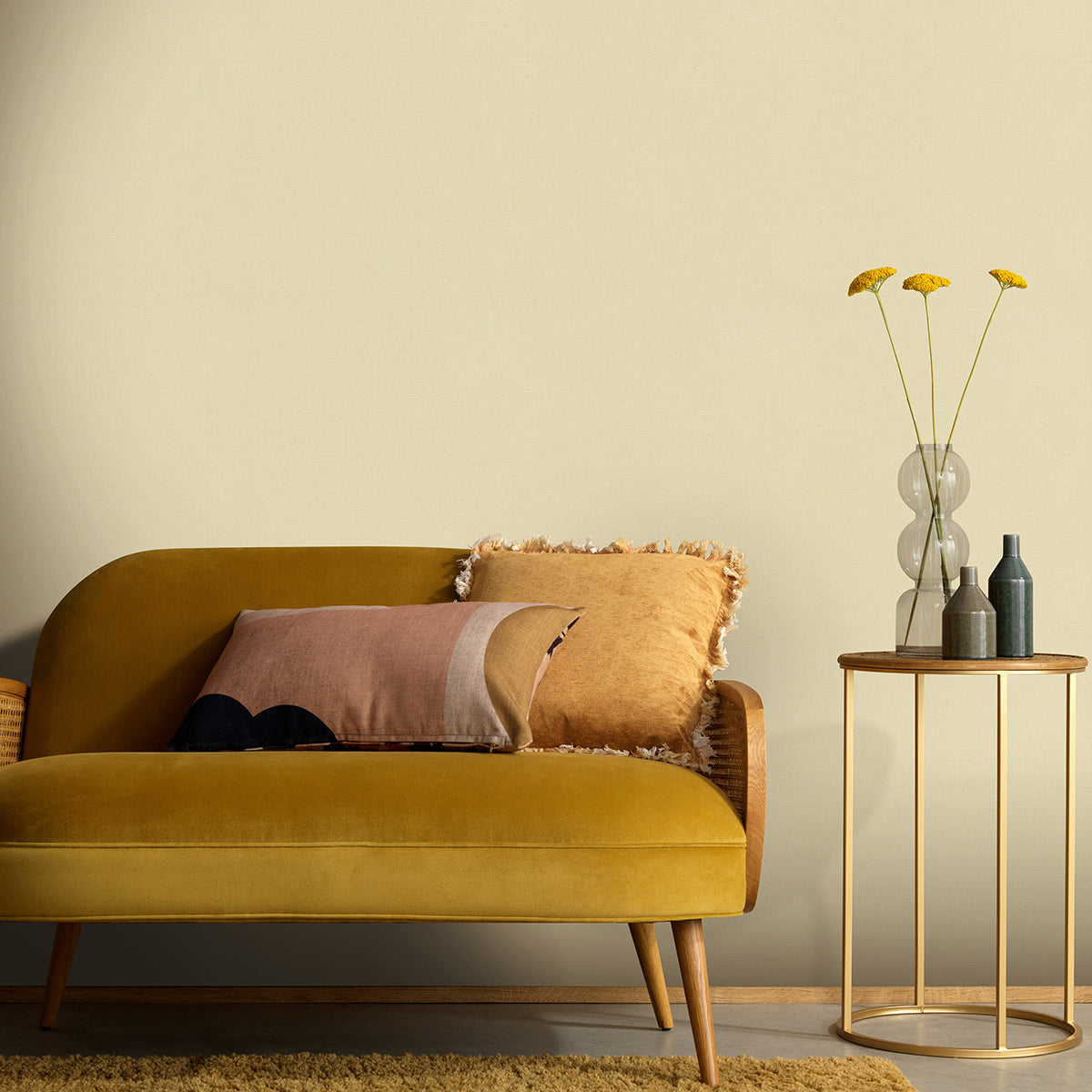 Тапет Пролет фин текстил беж