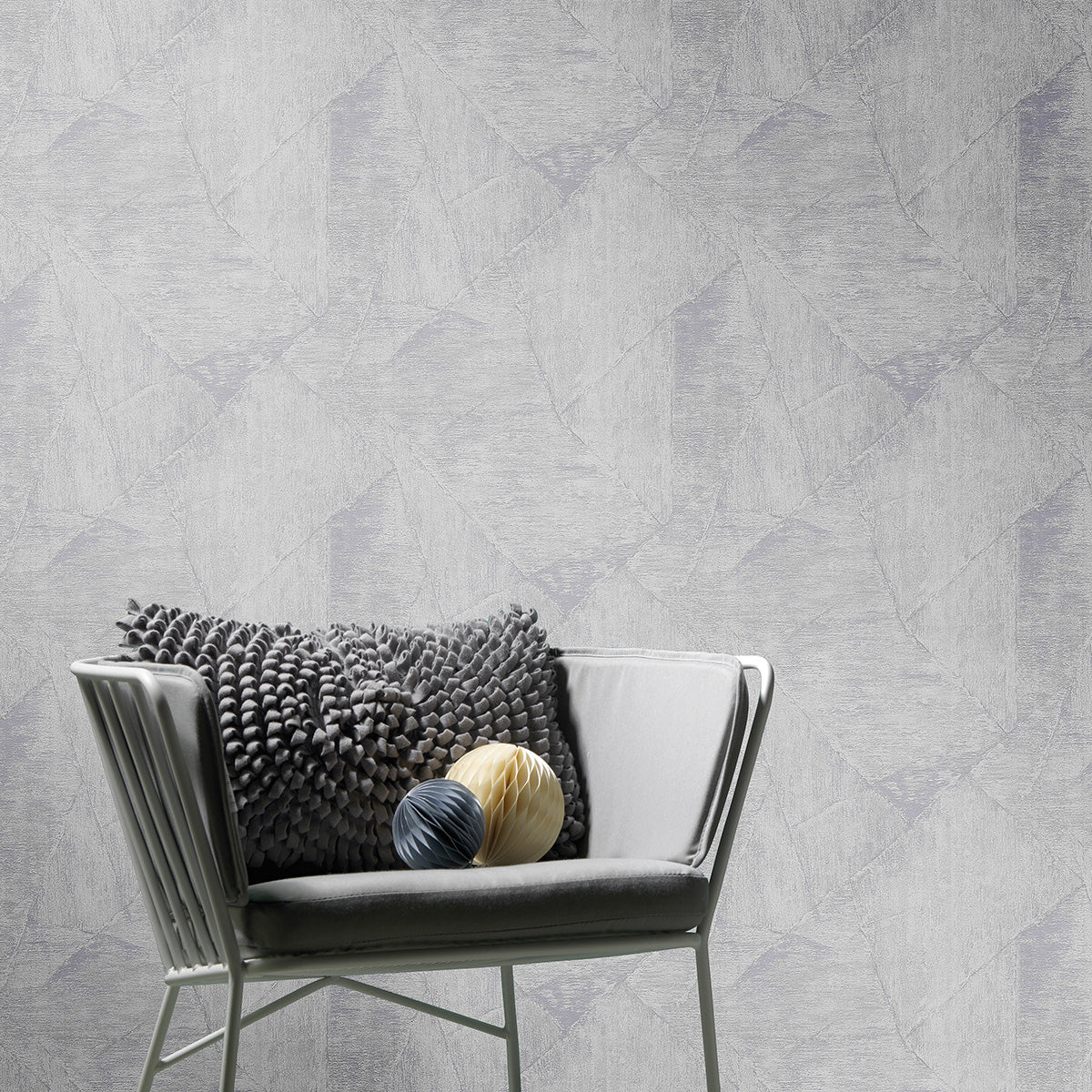 Тапет Пролет мазилка плочи сиво