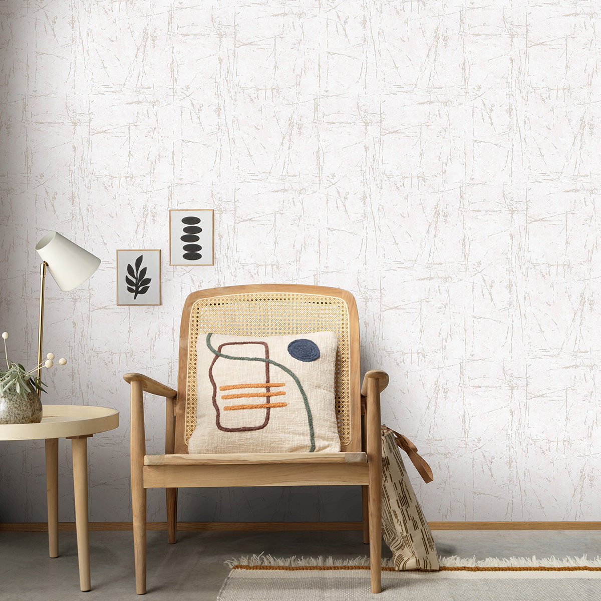 Тапет Пролет беж мазилка златно