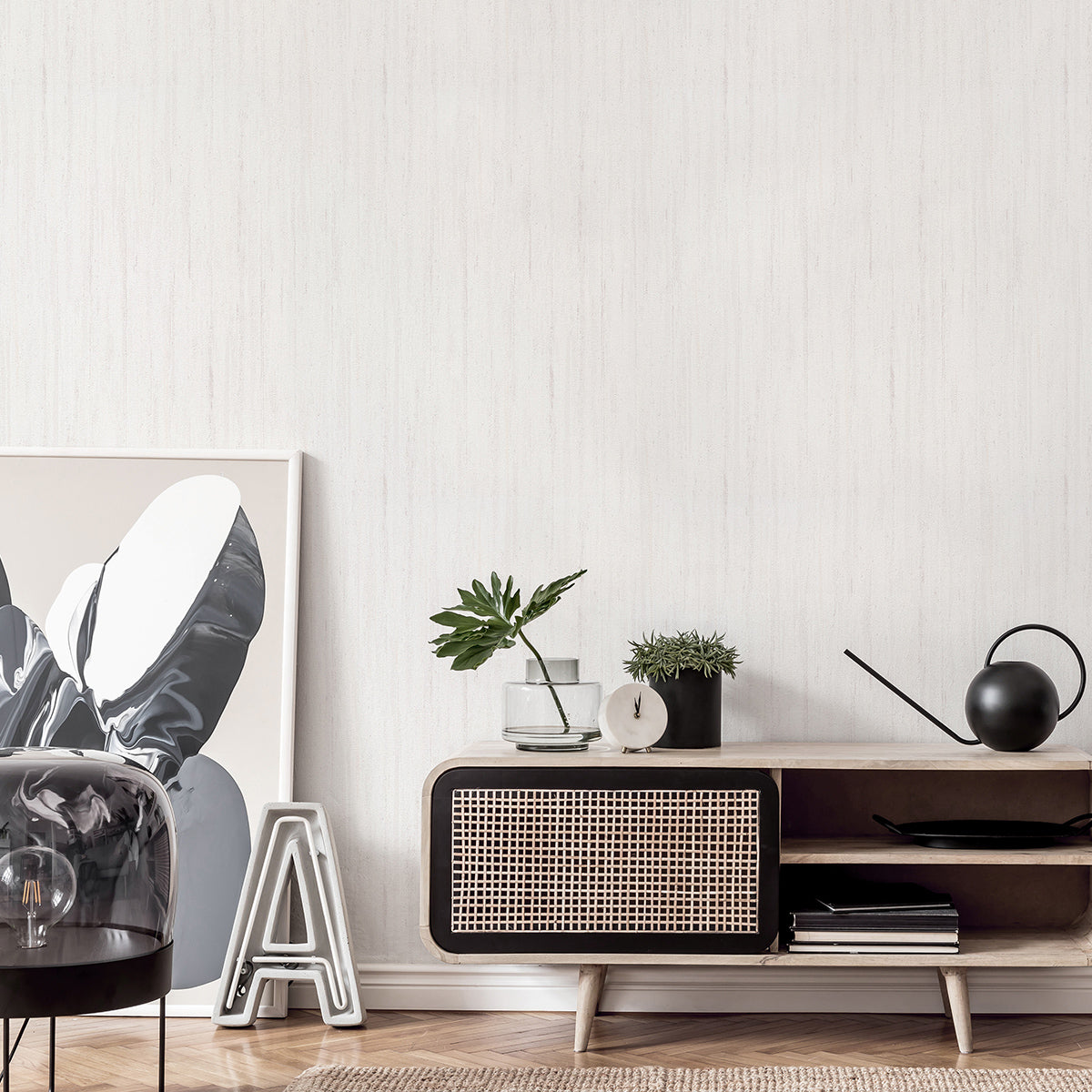 Тапет Пролет варова мазилка бяло