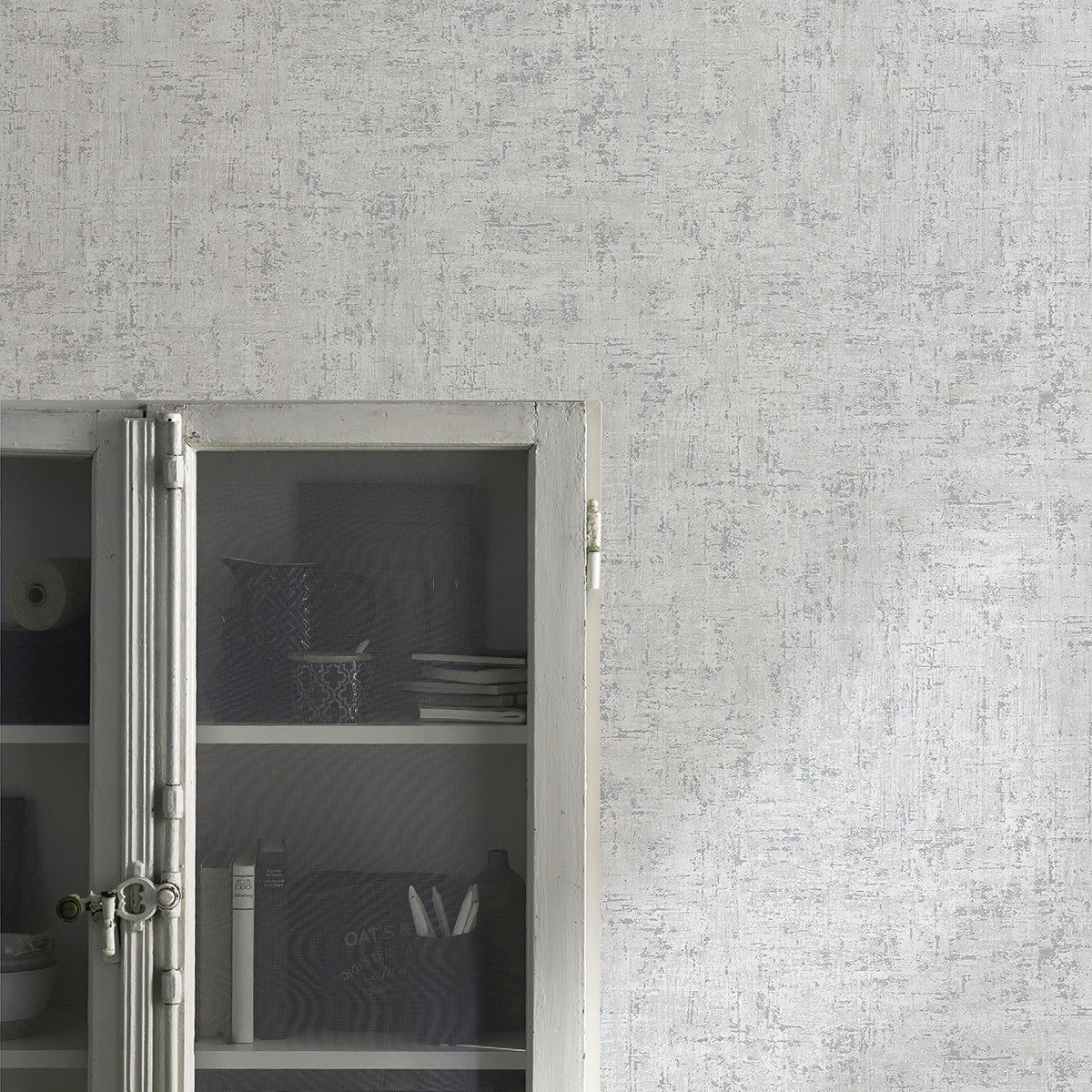 Тапет Пролет мазилка винтидж сиво