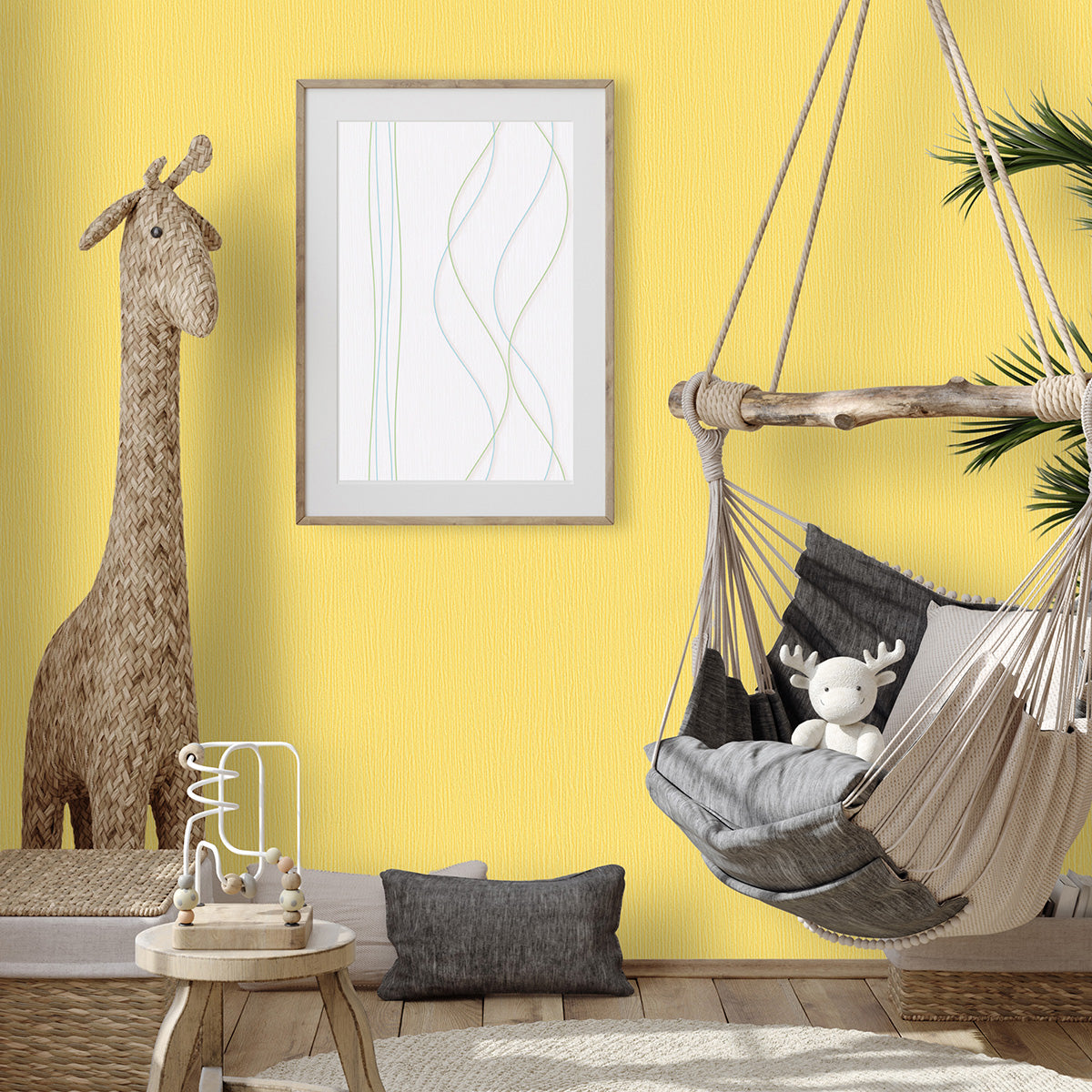 Тапет Лято жълто с ефект