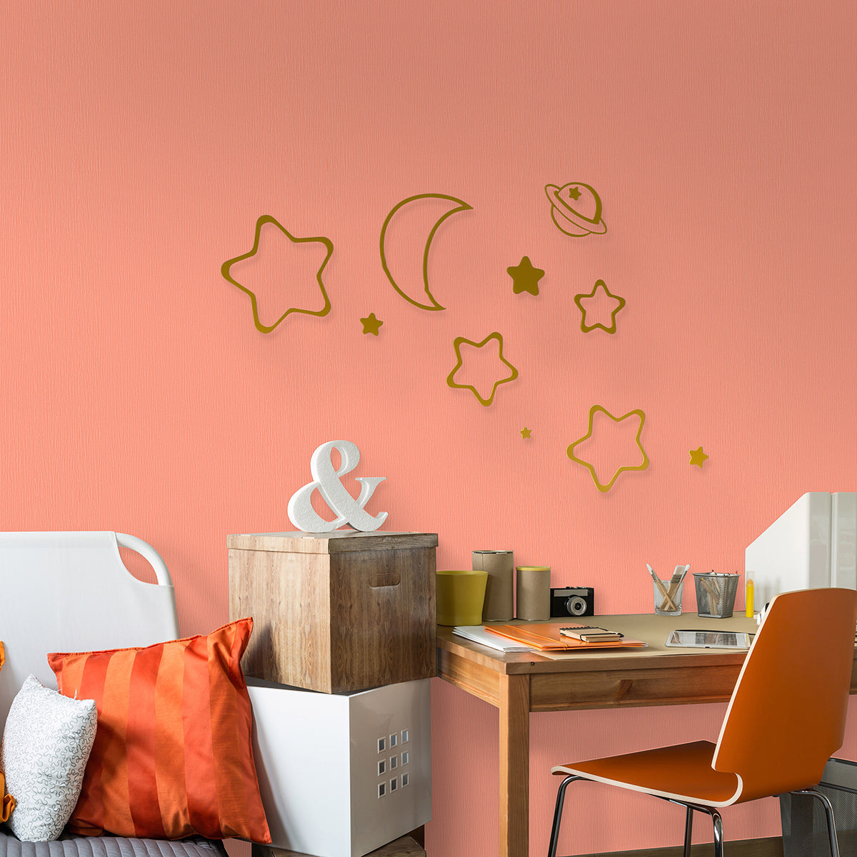 Тапет Лято оранж с ефект