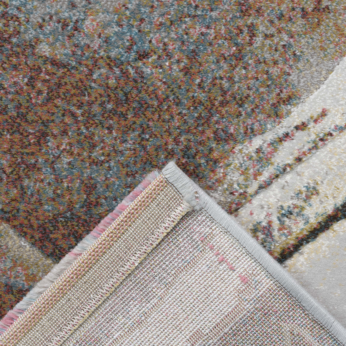 Килим Argentum - акварел кафяво-беж