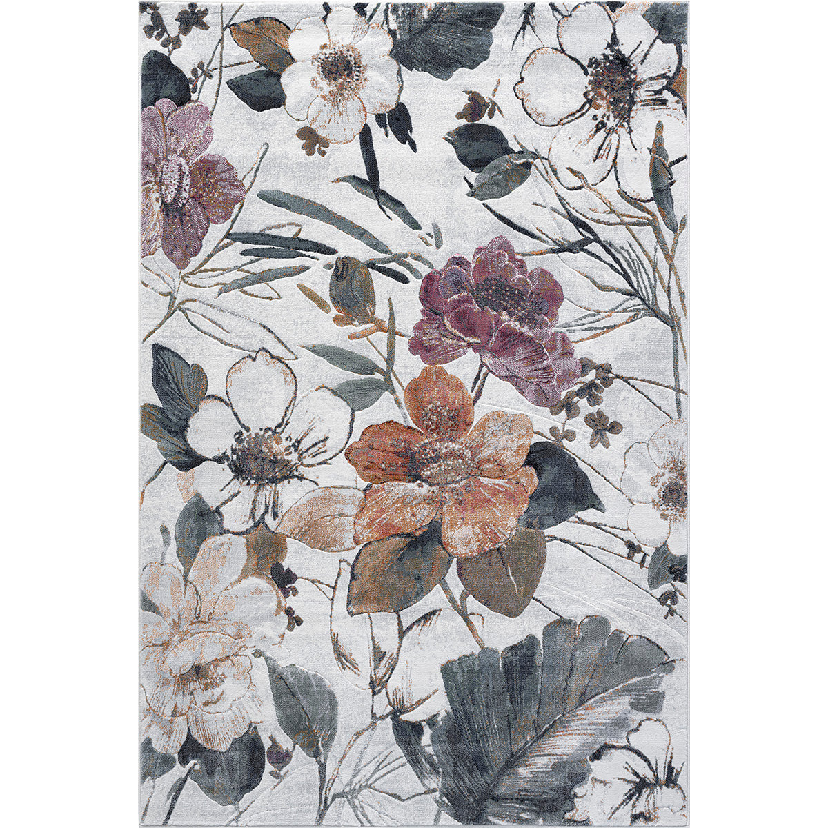 Килим Argentum - оранжево цвете сиво