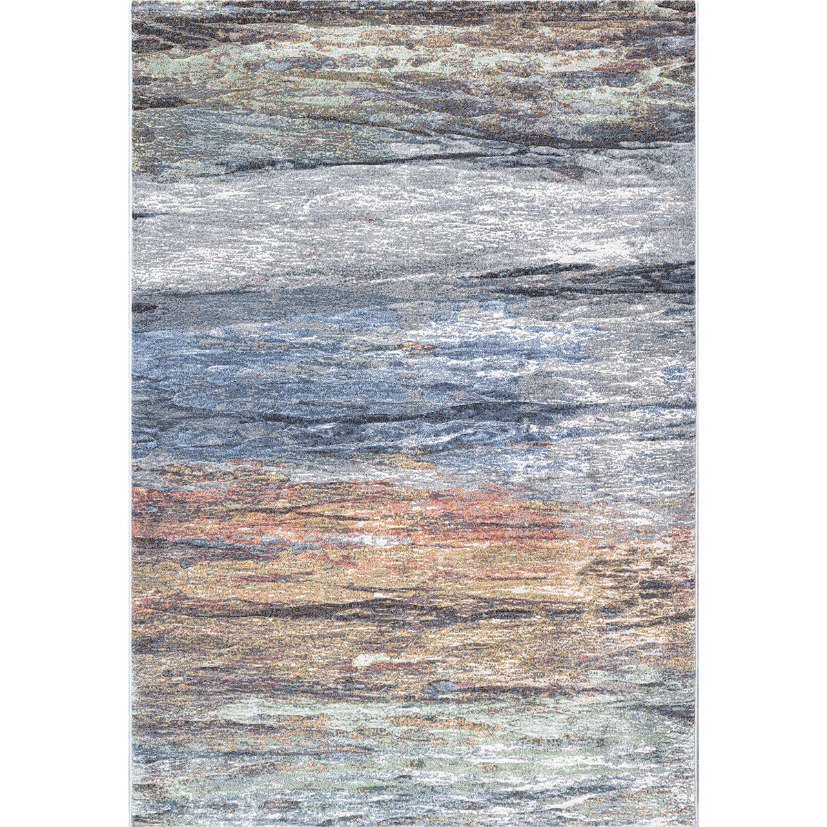 Килим Argentum - преливащо зелено бежово