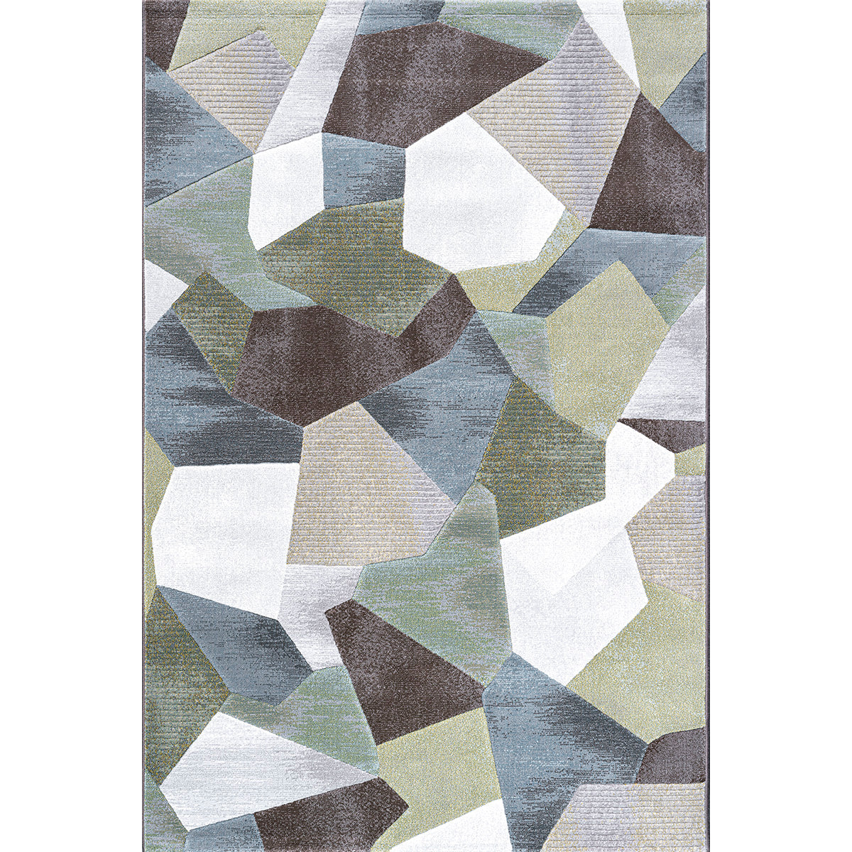 Килим Argentum - 3D фигури зелено