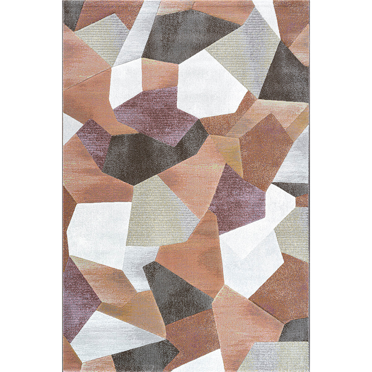 Килим Argentum - 3D фигури оранжево