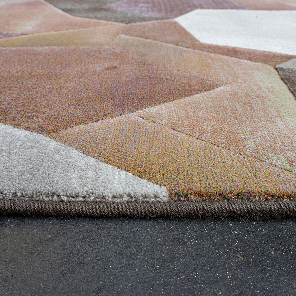 Килим Argentum - 3D фигури оранжево