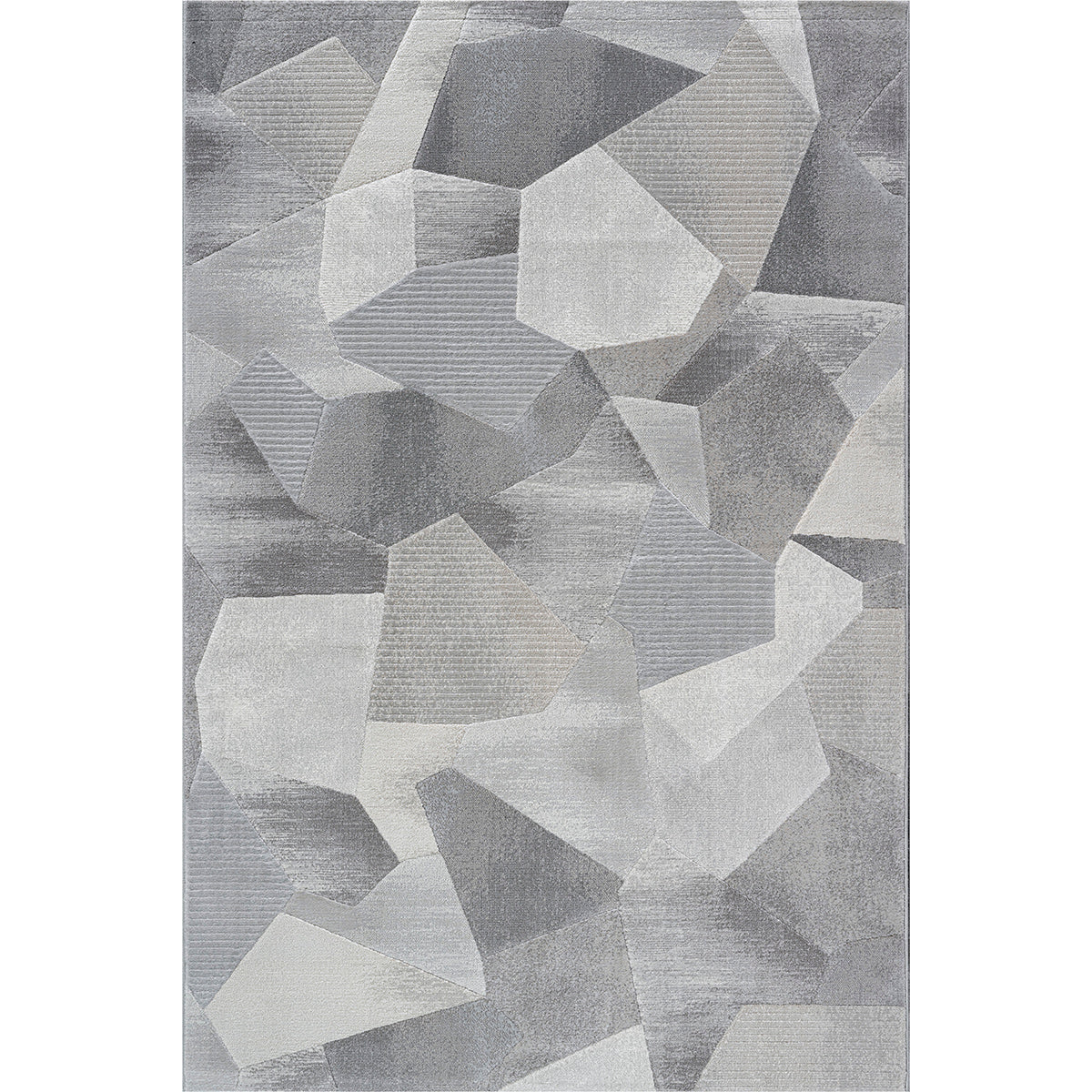 Килим Argentum - 3D фигури сиво