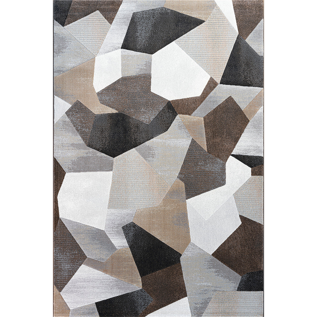 Килим Argentum - 3D фигури кафяво