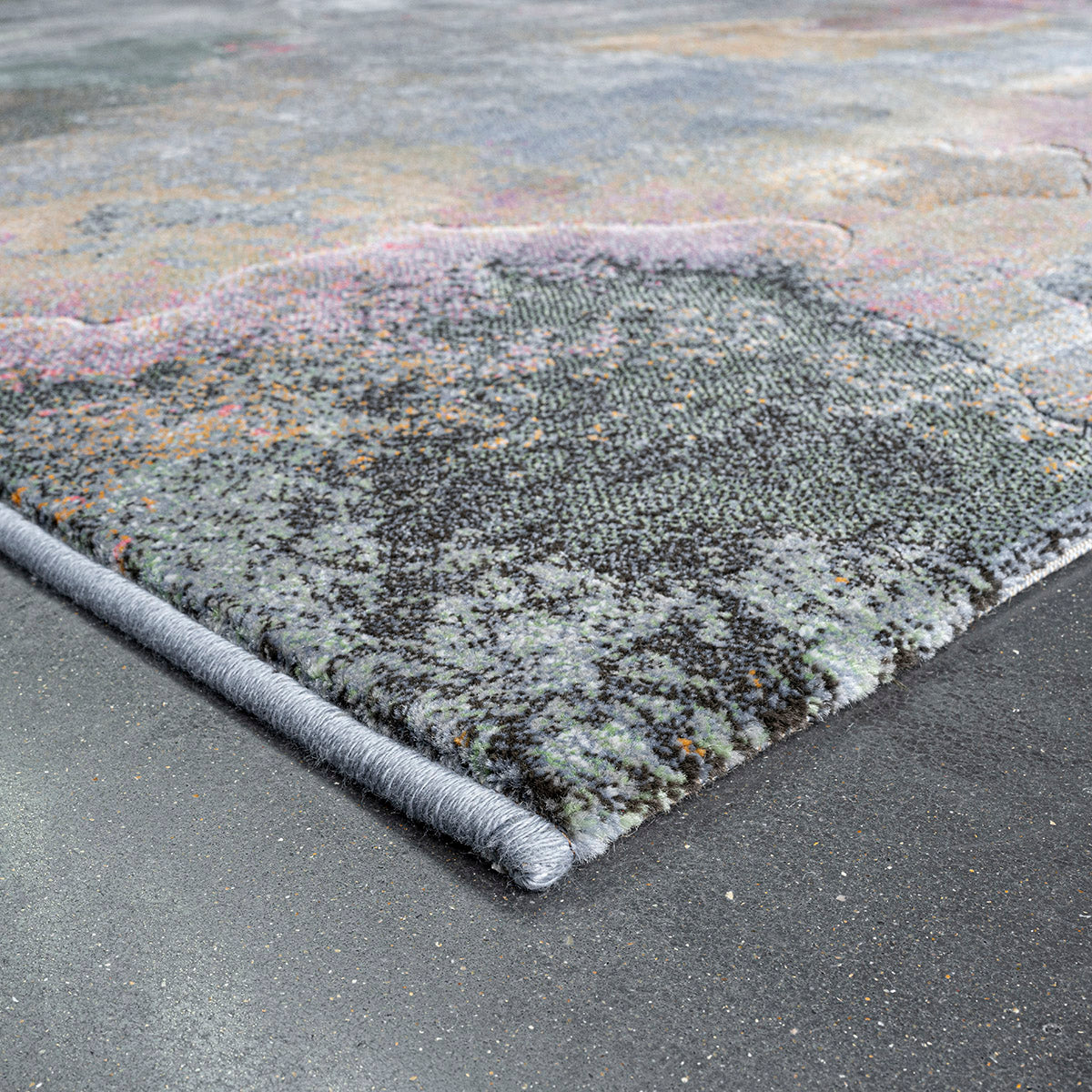 Килим Argentum - галактика зелено розово