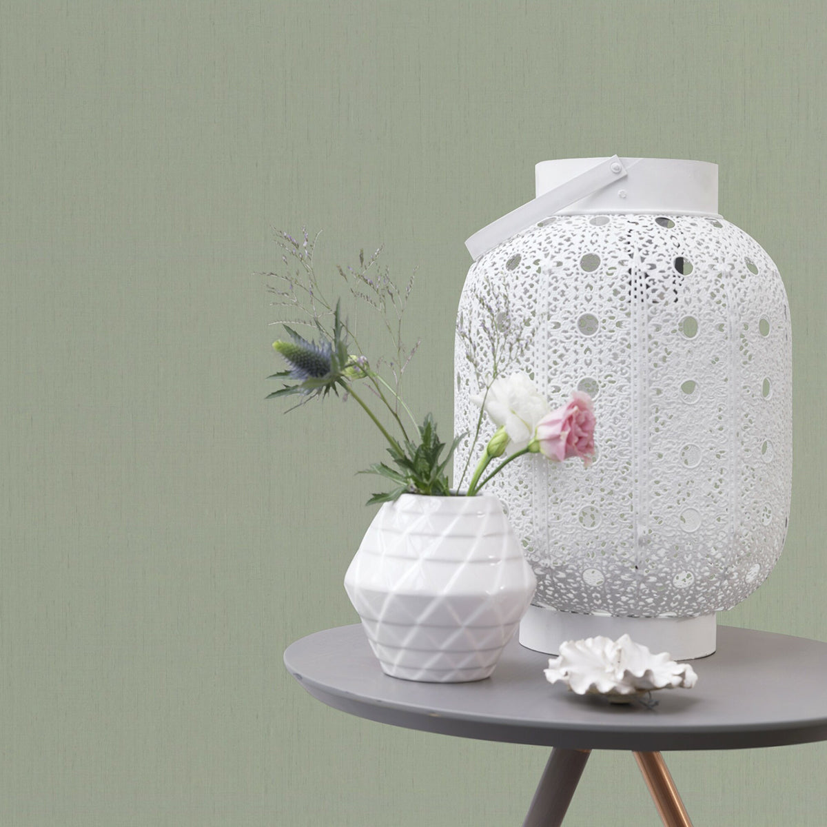 ТАПЕТ НАСТРОЕНИЕ ЛЕН БЛЕДОЗЕЛЕНО