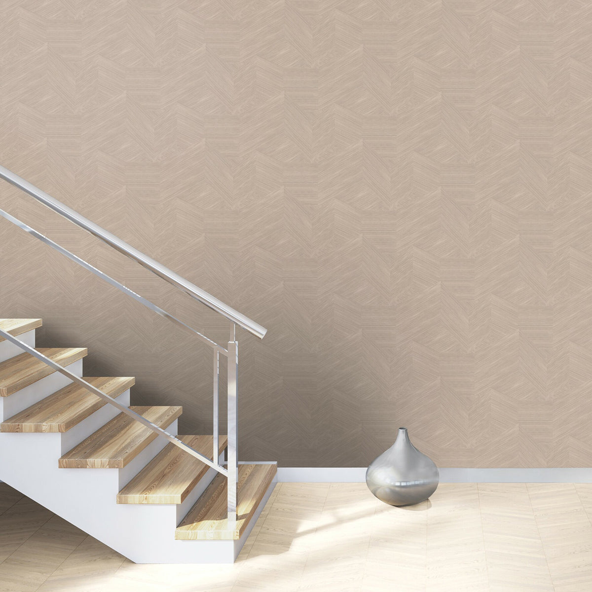 ТАПЕТ НАСТРОЕНИЕ МАЗИЛКА ЗИГЗАГ КАФЯВО