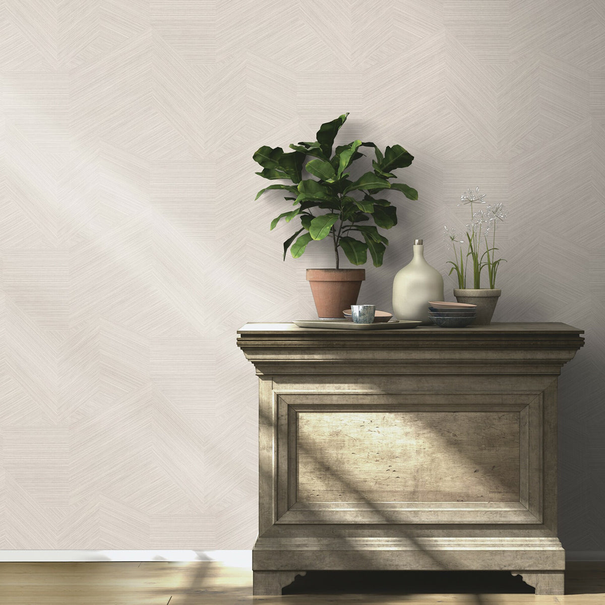 ТАПЕТ НАСТРОЕНИЕ МАЗИЛКА ЗИГЗАГ ТАУПЕ