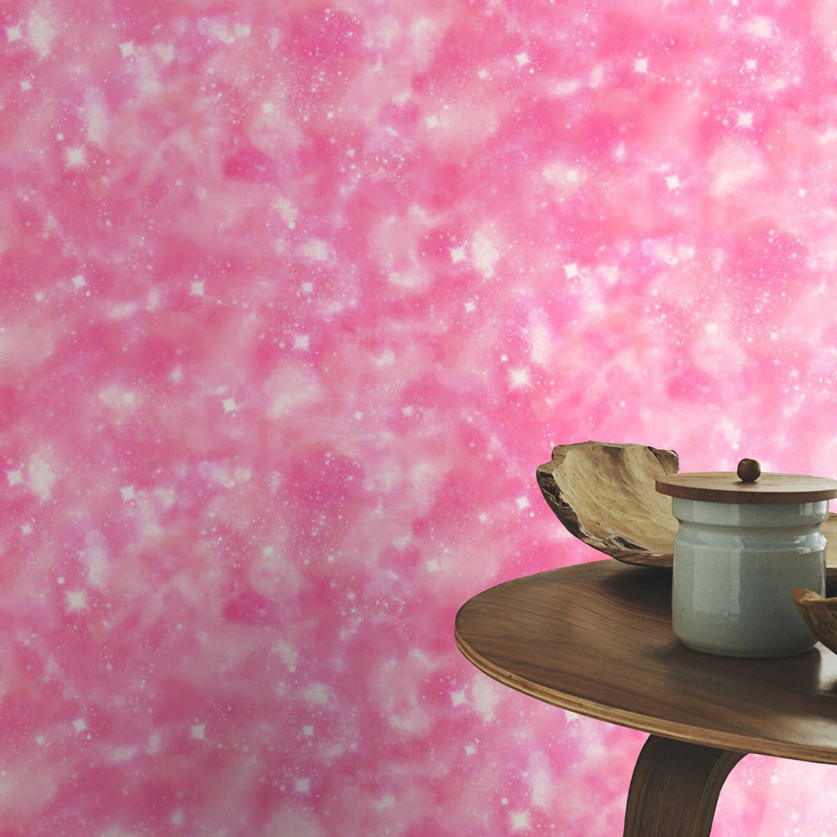 ТАПЕТ НАСТРОЕНИЕ КОСМОС РОЗОВО