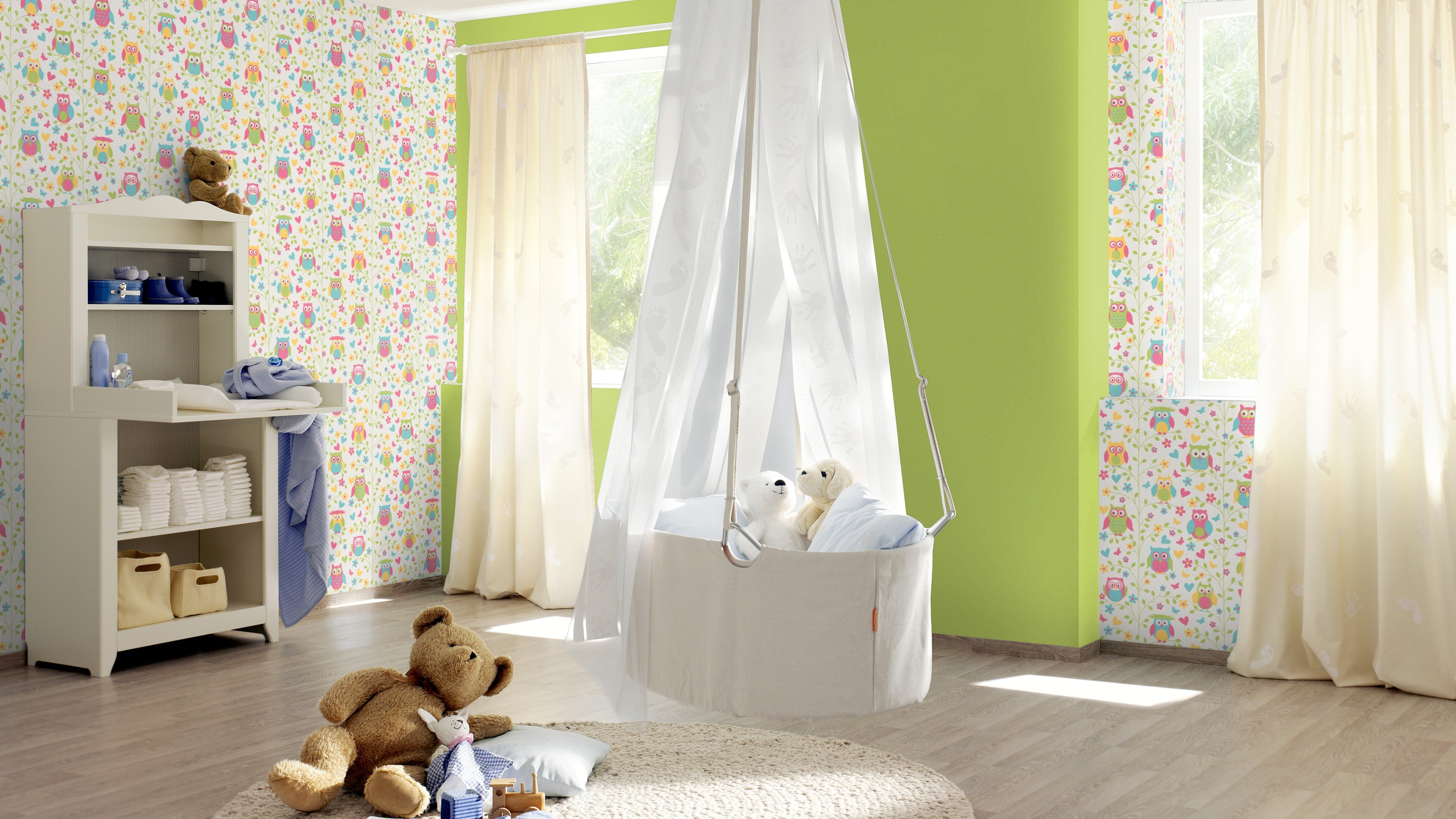 ТАПЕТ НАСТРОЕНИЕ РЕЛЕФНА МАЗИЛКА ЖЪЛТО-ЗЕЛЕНО