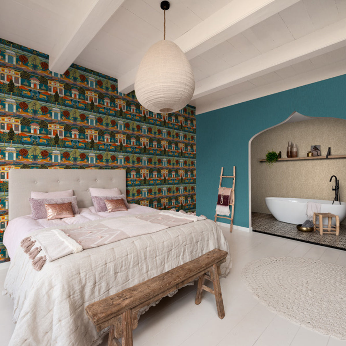 ТАПЕТ НАСТРОЕНИЕ ИНДИЯ СИНЬО