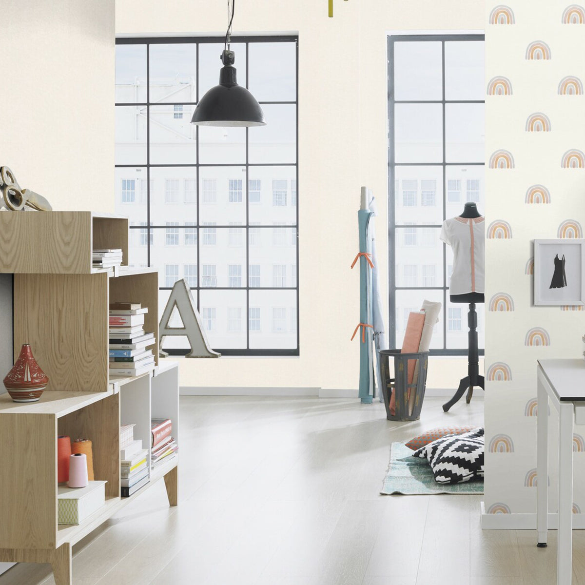 ТАПЕТ НАСТРОЕНИЕ АКВАРЕЛ КРЕМ