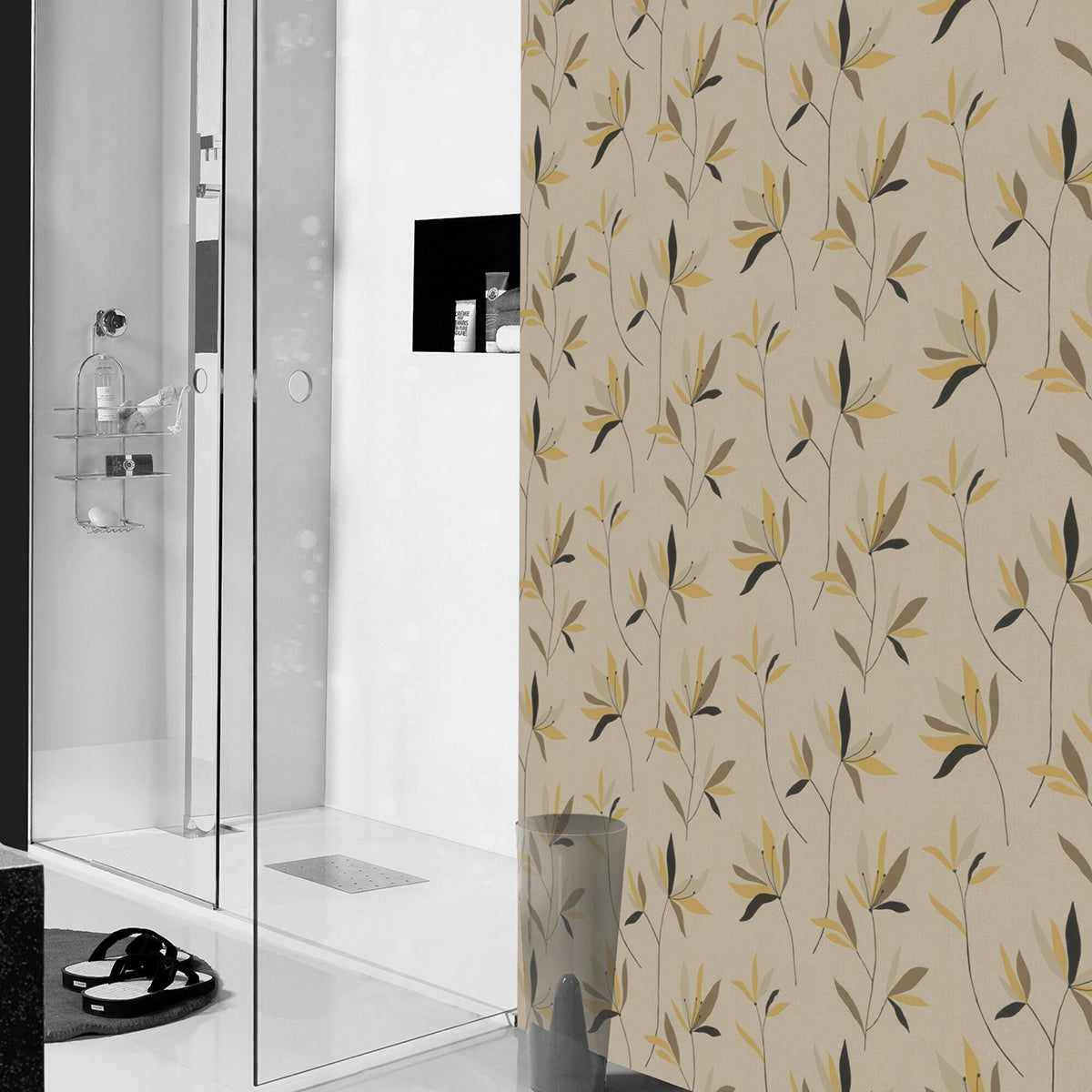 ТАПЕТ НАСТРОЕНИЕ КЛОНКИ ТЕКСТИЛ ТЪМЕН БЕЖ