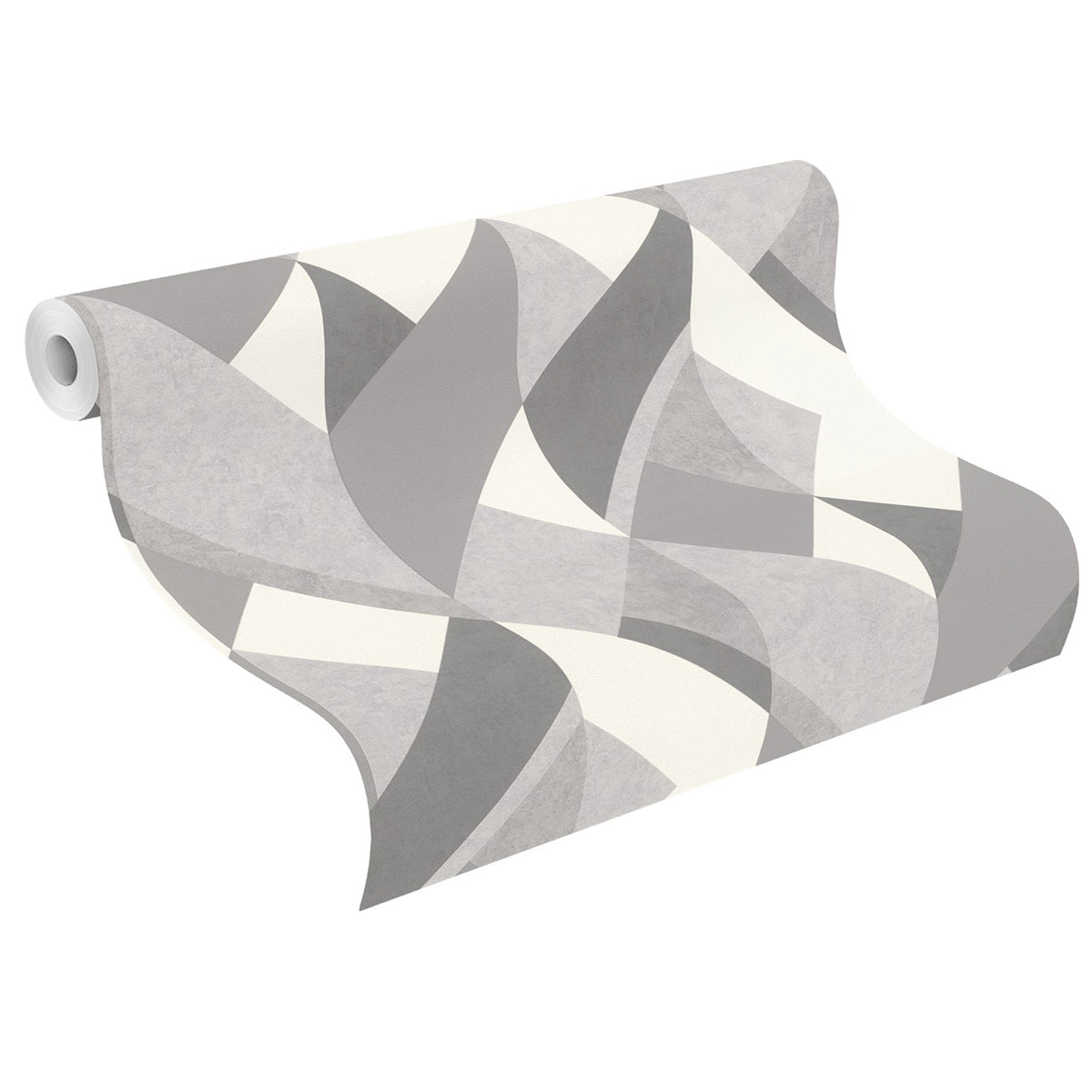 ТАПЕТ НАСТРОЕНИЕ СИВО 3D ГЕОМЕТРИЯ БЯЛО