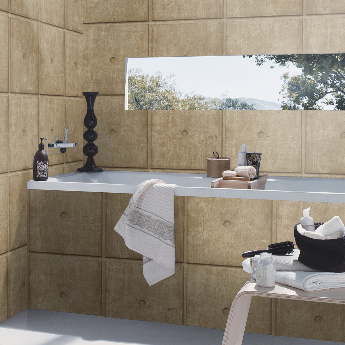 ТАПЕТ НАСТРОЕНИЕ БЕТОННИ ПЛОЧИ ЗЛАТНО