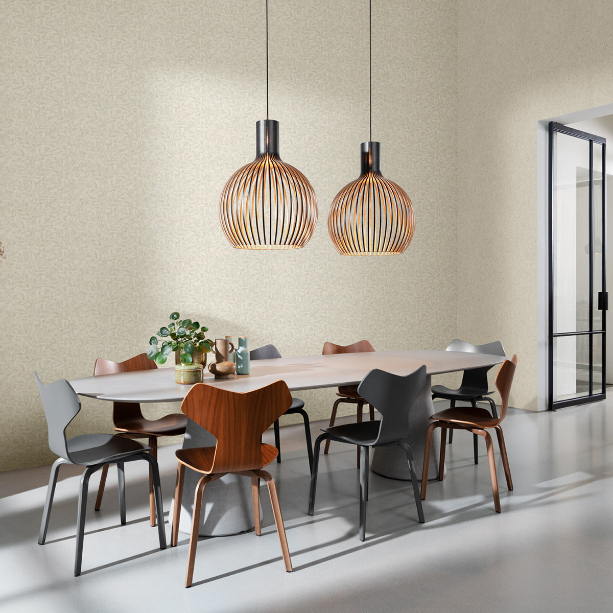 ТАПЕТ НАСТРОЕНИЕ КЛОНКИ МЕТАЛИК КРЕМ