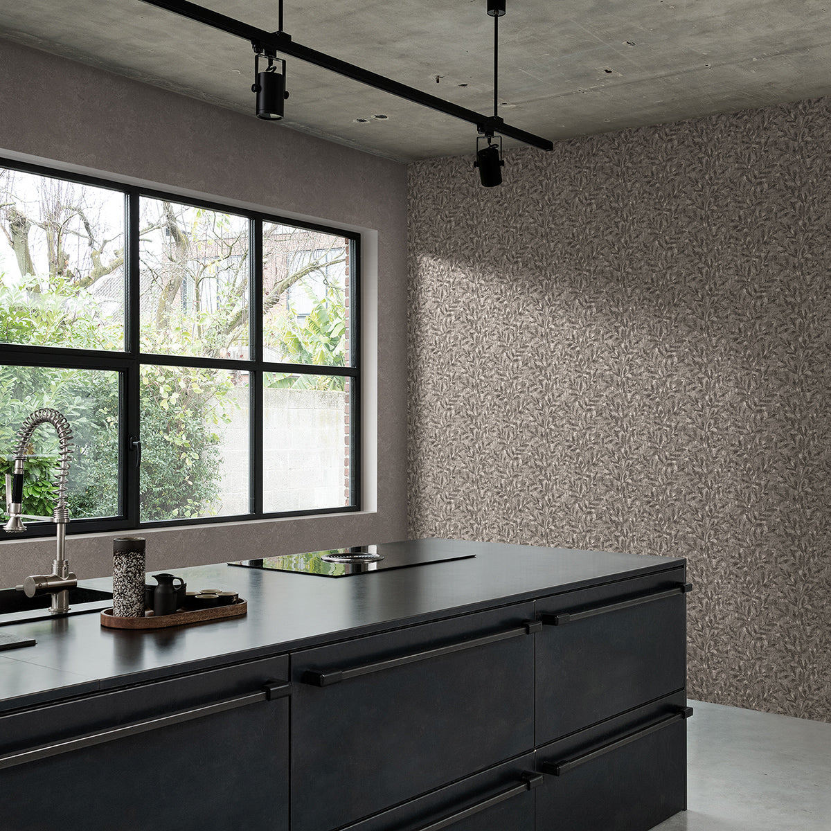 ТАПЕТ НАСТРОЕНИЕ КЛОНКИ МЕТАЛИК СИВО