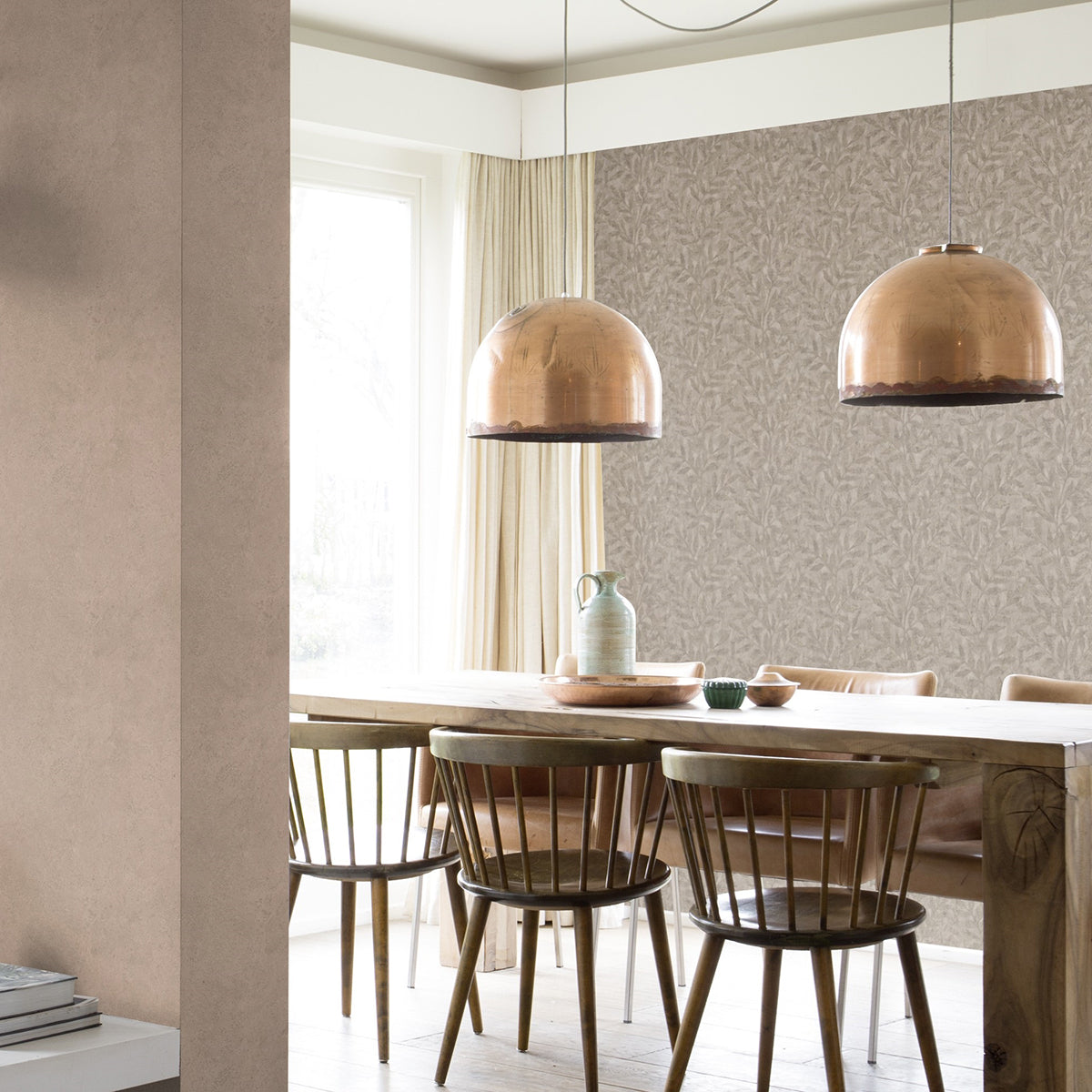 ТАПЕТ НАСТРОЕНИЕ КЛОНКИ МЕТАЛИК ТАУПЕ