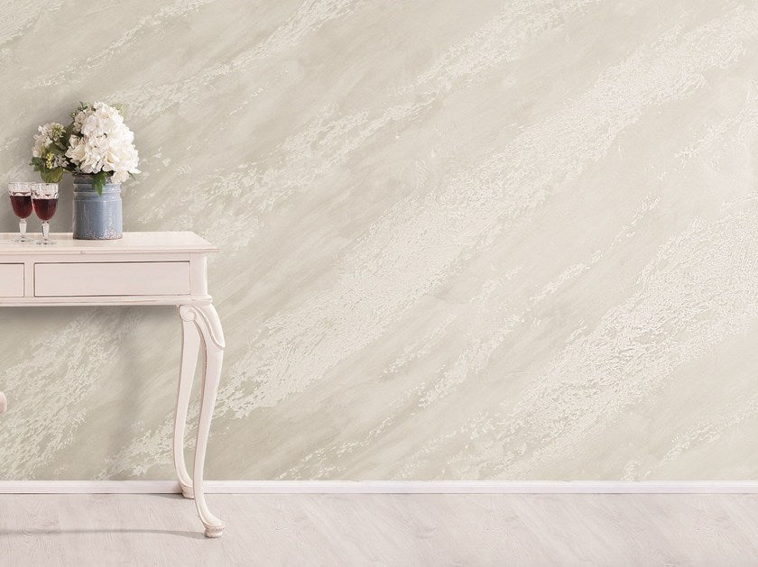 Естествена, водоразтворима мазилка за интериорно приложение. Специално разработена за пресъздаването на ефекта с жили. Дава на помещенията елегантност съчетана с уникален визуален ефект. Дишащо и устойчиво на почистване покритие. Цена около 30 – 35 лева на квадратен метър.